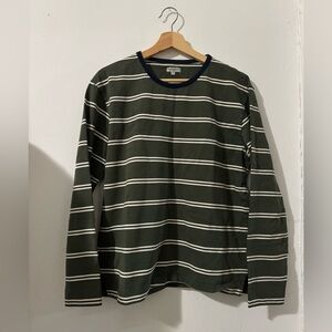 Knickerbocker Men's Green Striped Shirt size M